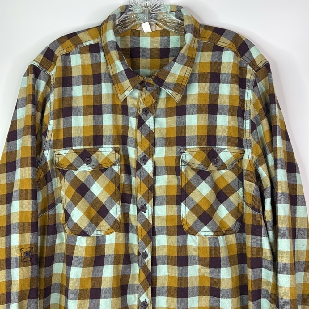 Duluth Trading 74762 Plaid Cotton Long Sleeve Button Down Shirt 3X - Picture 2 of 9